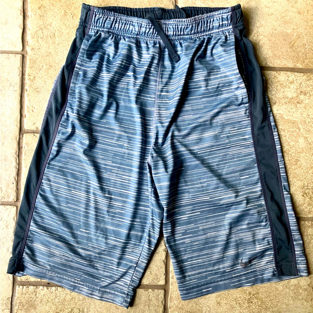 Nike Boys XL Dri-fit Athletic Shorts Grey-Multi